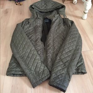 Olive green coat